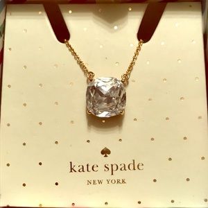 Kate Spade CZ Square Pendant Necklace